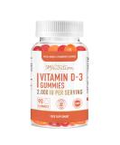 Vitamin D3 Gummies for Adults | 2000 IU Per Serving | Bone Health, Immunity & Mood Support | Vegetarian & Gluten-Free | 90 Gummies - Buy Online on GoSupps.com