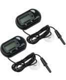 Zacro Pack of 2 LCD Digital Aquarium Thermometer Fish Tank Water Terrarium Temperature - Buy Online on GoSupps.com