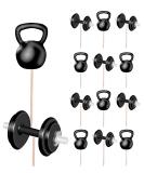 Gym Weights for Birthday Party Food Cupcake Decorations (14 Pack) - Buy Online on GoSupps.com