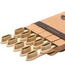 VIVAGO Biodegradable Charcoal Bamboo Toothbrushes | Soft Bristles 10 Pack | Eco-Friendly & Reusable | Compostable & Numbered for Easy Recognition - Buy Online on GoSupps.com