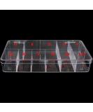 Beauticom USA Small Empty 11 Space Nail Art Tip Storage Organizer Box - Clear | Large Case for False Nail Tips & Accessories - Buy Online on GoSupps.com