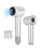 Professional Ionic Hair Dryer 1800W | Fast Drying Blow Dryer for Home & Travel | Lightweight & Quiet Concentrator Nozzle - White - Buy Online on GoSupps.com