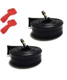 2 Pack 700x35c/38c Inner Tubes with Rim Strips & Levers - Schrader Valve 48mm - Bike Tire Tube Set - Buy Online on GoSupps.com