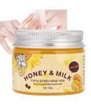50g Honey Milk Hand Care Mask - Deep Moisturizing and Whitening Treatment for Soft and Nourished Hands | Gentle and Hydrating Hand Mask Cream - Buy Online on GoSupps.com