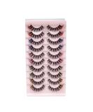 Colored Russian Strip Lashes D Curl | Wispy Faux Mink Eyelashes | Party & Halloween Makeup - Buy Online on GoSupps.com