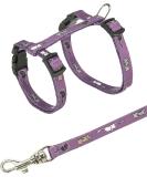 Trixie 4144 Kitten Harness with Leash - Adjustable Nylon 21-33 cm Assorted Colors - Comfortable & Safe Pet Gear - Buy Online on GoSupps.com