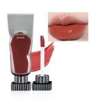 Lip Gloss Tinted Lip Balm Liquid Lipstick - Long Lasting Non-stick Lip Stain - Clear Mirror Lip Glaze - Lip Plumper Makeup - Liquid Blush (02 Milk Tea) - Buy Online on GoSupps.com