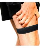 Thigh Compression Strap - Iliotibial Band Brace for Pain Relief in Running Basketball Football & Gym - Ideal for Patellar Tendonitis (Black - Buy Online on GoSupps.com