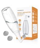 Buy BPA-Free Nasal Irrigator & Sinus Rinse Bottle | Ergonomic Design 2 Tips for All Ages Reduces Snoring & Relieves Congestion | Easy to Use Transparent Light Grey - International Shipping Available - Buy Online on GoSupps.com