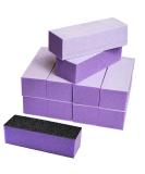 Karlash Nail Buffer Sanding Block - 100/180 Grit, Purple & White, Manicure Pedicure File - 10 PCS - Buy Online on GoSupps.com