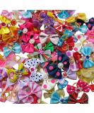Chenkou Craft 20pcs Puppy Yorkie Dog Hair Bow Set with Rhinestone - Pet Grooming Accessories in Mix Colors and Patterns - Buy Online on GoSupps.com