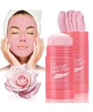 Rose Pink Clay Face Stick - Deep Pore Cleansing Blackhead Remover Mask with Rose Extract for All Skin Types | Brighten & Improve Complexion - Buy Online on GoSupps.com