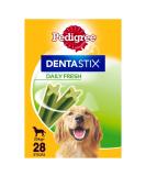 Pedigree Dentastix Fresh Dental Chews for Large Dogs 25 kg+, 28 Sticks - Buy Online on GoSupps.com