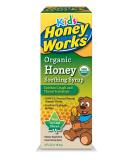 HoneyWorks Cough Syrup for Kids - Organic Honey Dark Honey Ivy Leaf Extract Vitamin C & Zinc | Soothes Cough & Throat Irritation - 4 Oz - Buy Online on GoSupps.com