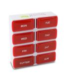 7 Day Detachable Pill Organizer with Cutter | Daily Medication Management for International Shipping - Buy Online on GoSupps.com