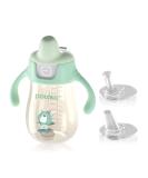 POTATO Sippy Cup for Toddlers | Spill Proof PPSU Learner Cup with Handle | 10oz Water Bottle for Babies 12 Months+ | Green with 2 Spout Options - Buy Online on GoSupps.com