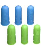 BEADNOVA Finger Protector Silicon Finger Gloves - Pack of 6, Blue & Green Color - Buy Online on GoSupps.com