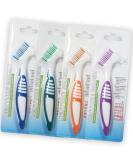 Double Sided Denture Cleaning Brushes - 4 Pcs for Effective Denture Care - Buy Online on GoSupps.com