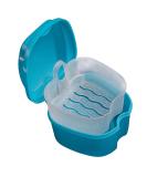 Denture Box for Teeth Storage | Sky Blue Denture Case with Hanging Net - Shop Internationally! - Buy Online on GoSupps.com