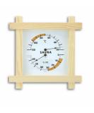 TFA Dostmann Sauna Thermo-Hygrometer 40.1008 - Wooden Frame Precise Measurement 220x51x220mm - International Shipping - Buy Online on GoSupps.com