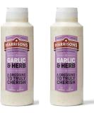 Harrison Garlic and Herb Sauce Pack of 2 Garlic Sauce Bottles 1 Liter Each Gluten Free with No Soya - No Artificial Color or Flavor Made in UK - Buy Online on GoSupps.com