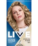 Schwarzkopf LIVE Intense Colour B14 Sparkling Blonde Permanent Hair Dye Blonde Hair Colour for Lightening and Colouring in 1 Simple Step Sprakling Blonde 100 g (Pack of 1) - Buy Online on GoSupps.com