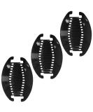 Set of 3 Black 6.5 Inch Interlocking Banana Hair Clips - Stylish Hair Accessories - Buy Online on GoSupps.com