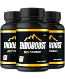Endoboost for Men - Max Strength Supplement with Tongkat Ali Saw Palmetto & Horny Goat Weed | Advanced Performance Formula - 3 Pack - Buy Online on GoSupps.com