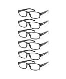 Cojwis 6 Pack Blue Light Filter Reading Glasses for Men & Women - Stylish Anti-Blue Light Gaming & Visual Aid Glasses (1.50x) - Buy Online on GoSupps.com