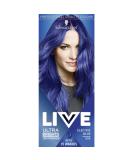 Schwarzkopf LIVE Ultra Brights Or Pastels Vibrant Semi-permanent Blue Hair Dye Lasts Up to 15 Washes Electric Blue 095 Semi-Permanent Electric Blue - Buy Online on GoSupps.com