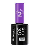 Rimmel London Super Gel Top Coat Nail Polish 12ml Transparent 12.00 ml (Pack of 1)