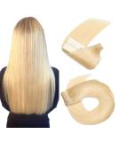 Buy Hotlulana 18 #613 Blonde Tape In Hair Extensions - 100% Real Hair 20PCs Invisible Skin Weft 40g - Buy Online on GoSupps.com