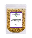 Virgolden Yellow Roasted Salted Chickpeas 1kg - Premium Crunchy Snack - Buy Online on GoSupps.com
