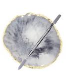 Resin Nail Art Palette with Stirring Rod - Gray | Nail Polish Mixing Palette - Buy Online on GoSupps.com