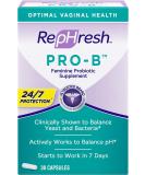 Rephresh Pro-B Probiotic Feminine Supplement - 30 Count (Pack of 2) | Support Feminine Health with Probiotics - 60 Capsules Total - Buy Online on GoSupps.com
