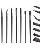 7-Piece Eyeliner Brushes Set for Precision Makeup Application | Gel & Liquid Eyeliner Brushes, Slanted Eyebrow Brush, Fine Bent Eyeliner Brush, Eyeshadow Brushes - Buy Online on GoSupps.com