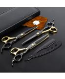 M&LD Professional Hairdressing Scissors Set - Stainless Steel Cutting Shears for Barber Salon & Home Use - Buy Online on GoSupps.com