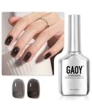 GAOY Jelly Nude Black Gel Nail Polish - 16ml Sheer Neutral Translucent Soak Off UV Gel for DIY Nail Art | Smoked Glass 1724 - Buy Online on GoSupps.com