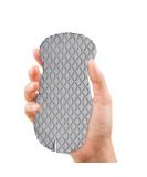 Exfoliating Bath Sponge - Soft Reusable Shower Brush for Dead Skin Removal - Gray Adult Bath Accessory - Buy Online on GoSupps.com