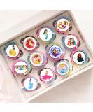 PRECUT Princess Cupcake Toppers Princess Theme Edible Cake Toppers Edible Princess Party Decorations Princess Cake Toppers Princess Cupcake Decorations (Pack of 12) - Buy Online on GoSupps.com