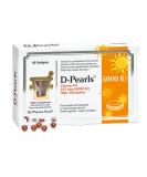 Pearls Vitamin D3 5000 IU | Easy-to-Swallow Immune Support Supplement | Cold-Pressed Olive Oil | 80 Softgels - Buy Online on GoSupps.com