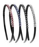 LONEEDY 4 Pack Rhinestone Crystal Headbands for Women - Non-Slip Flower Style Hairbands - Buy Online on GoSupps.com