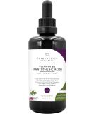 Vitamin B5 Pantothenic Acid 100ml | 100% Pure Pantothemic Acid 6.2mg | UK Made Vegan Liquid | UV Protected Miron Glass | 10 Drops Daily (4 Month Supply) - Buy Online on GoSupps.com