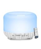 YIKUBEE 500ml Aromatherapy Essential Oil Diffuser - Remote Control, White Wood Grain - Buy Online on GoSupps.com