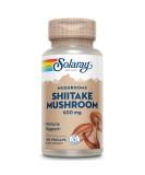SOLARAY Shiitake Mushroom 600 mg Capsules - 100 Count | Immune Support Supplement - Buy Online on GoSupps.com