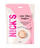NICKS Keto Sweetener 70% Calorie Reduced 1:1 Low Carb Baking Sugar Replacement - Xylitol Erythritol Stevia Blend | Vegan - 1kg - Buy Online on GoSupps.com