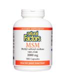 Natural Factors MSM Methyl-Sulfonyl-Methane 1000 mg - 180 Capsules | Joint Support & Anti-Inflammatory - Buy Online on GoSupps.com