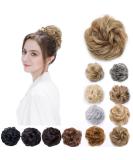 Fake Hair Bun Scrunchie Messy Bun Chignon Wavy Donut Updo Synthetic Extensions 35g Golden Brown & Blond - Buy Online on GoSupps.com