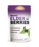 Certified Organic USDA Elderberries - Whole European Sambucas Nigra - 1 Pound | Ideal for Tea, Syrups & More - Buy Online on GoSupps.com