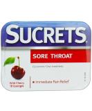 Sucrets Sore Throat Lozenges - Wild Cherry Flavor (18 Count 6 Pack) | Fast International Shipping - Buy Online on GoSupps.com